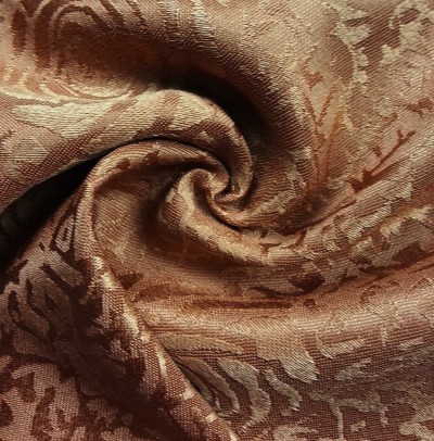 TB-FDN  提花桌布  枱布 100％滌  散花牡丹-咖啡  花瓣紋 45度照